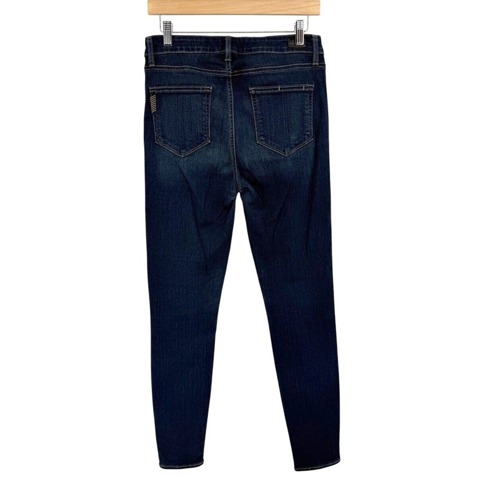 Paige Womens 29 Jeans Hoxton Ultra Skinny High Rise Dark Wash Stretch Denim Slim - Picture 5 of 8